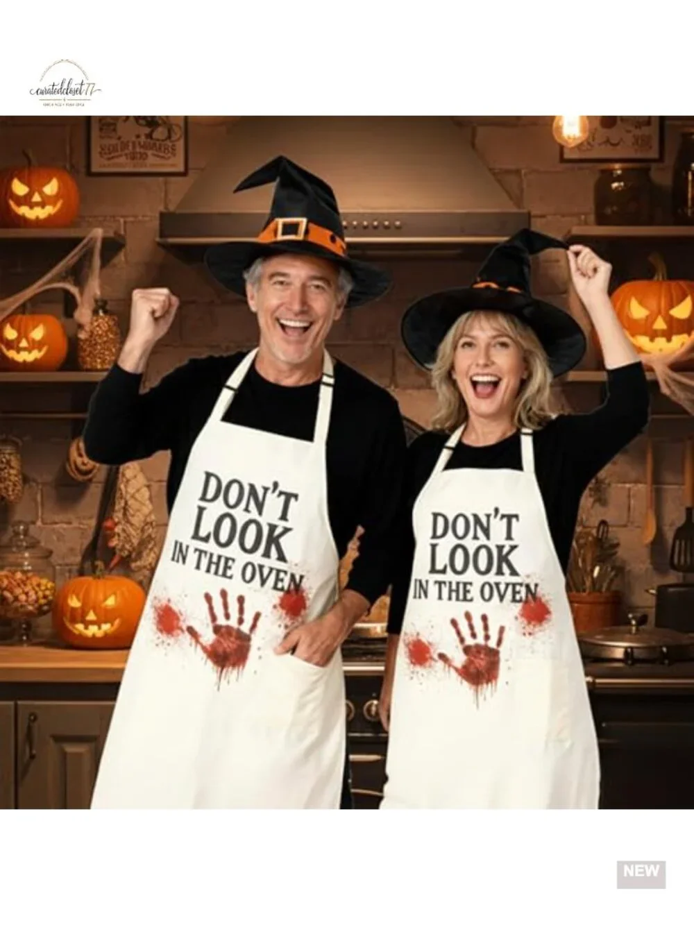Halloween Apron Funny Blood Splatter Bib Adjustable Cooking Grilling Gift